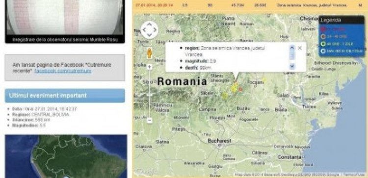 Cutremur în zona seismică Vrancea